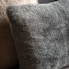 Roscose Faux Fur Cushion Smoke Grey 400x600mm