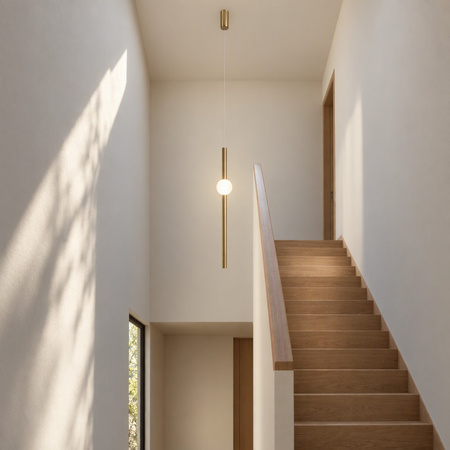 Lampa wisząca O-LINE 63 - LED, 63 cm, mosiądz