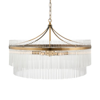 Marietta Grand 7 Pendant Light Antique Brass