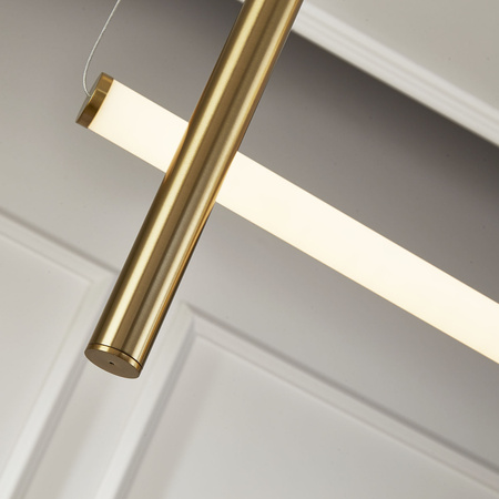 Lampa wisząca O-LINE L-4 - LED, 110 cm, mosiądz