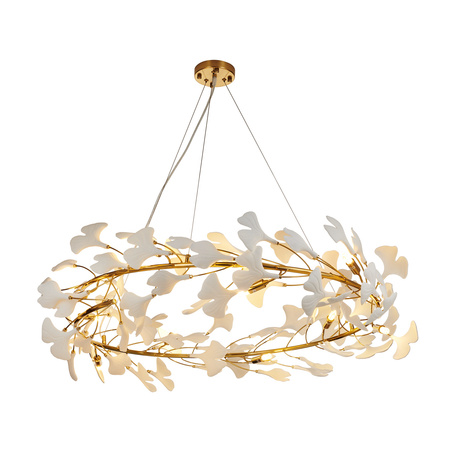 Lampa wisząca BOTANIKA 100 cm - złota, G9, regulowana, designerska