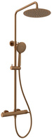 ICONIC zestaw prysznicowy z baterią dźwigniową, miedź mat