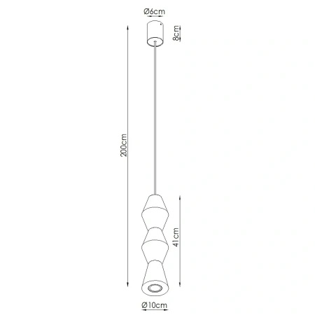 Lampa wisząca KUBBE średnia R
