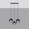 Lampa wisząca TULOS 3L czarna