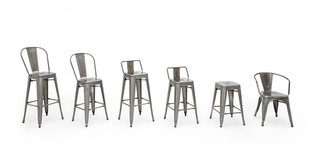 Krzesło barowe TOWER BIG BACK 66 (Paris) metal
