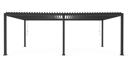 Pergola ogrodowa BIZZOTTO OCEAN 3,6X7,2 – antracytowy