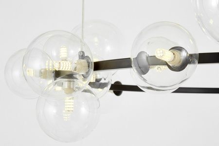 NOWOCZESNA LAMPA WISZĄCA CZARNA MERIDO W24