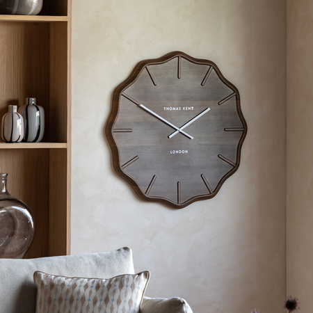 Harley Wall Clock Dark Cedar 71cm