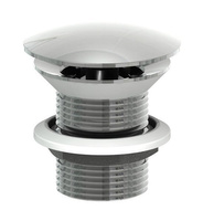 MINIMAL korek umywalkowy 5/4", niezamykany, duży grzybek, 30-60mm, stal nierdzewna mat