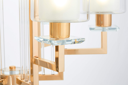 NOWOCZESNA LAMPA WISZĄCA ZŁOTA MANHATTAN W6