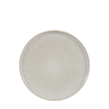 Talerz obiadowy Reactive Glaze – jasnoszary, 27 × 27 × 3 cm, zestaw 4 szt.