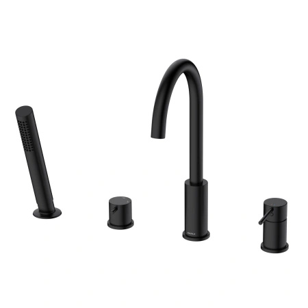 Bateria wannowa 4-otworowa, czarna