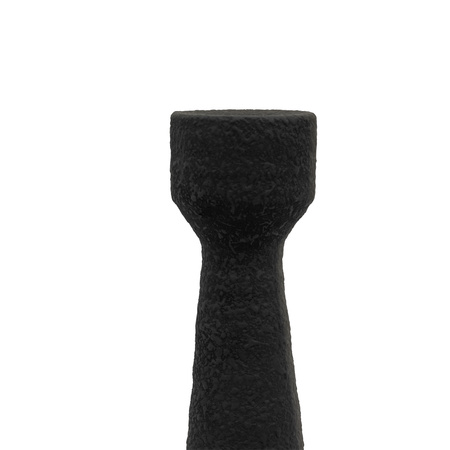 Luna Candlestick Small Black (S/2) 85x85x330mm
