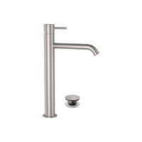 Bateria umywalkowa wysoka korek click clack-Daniel Rubinetterie/TK Steel