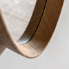 Cedar Elipse Mirror Oak 400x60x1200mm