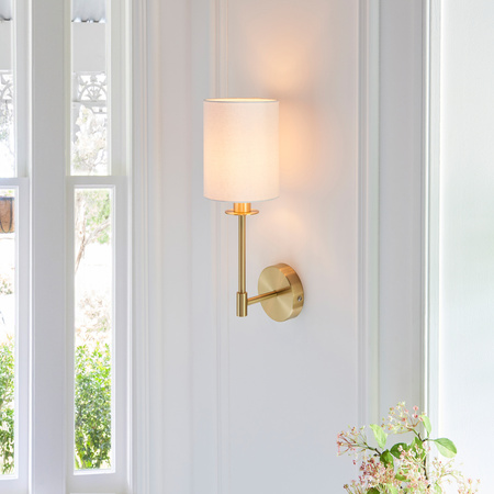 Sancerre 1 Wall Light Satin Brass
