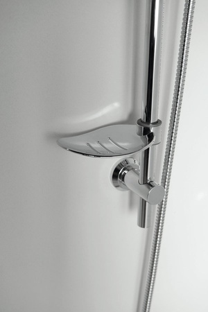 SUNRA zestaw prysznicowy z mydelniczką, chrom