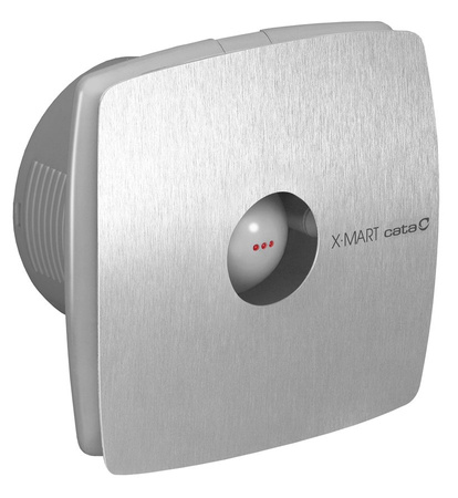 X - MART 10H wentylator łazienkowy z automatem, 15W, wylot 100mm, stal nierdzewna mat