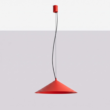 Lampa wisząca FINT czerwona LED 4000K