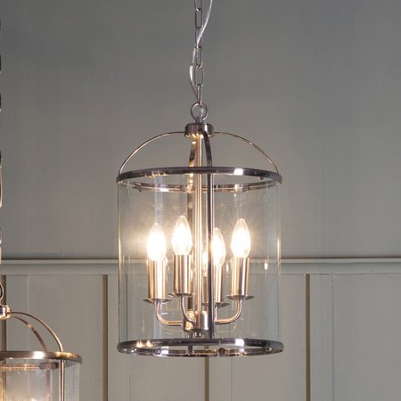 Lambeth 4 Pendant Light Satin Nickel