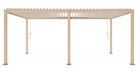 Pergola ogrodowa BIZZOTTO OCEAN 3.6X6 – naturalny / Silk