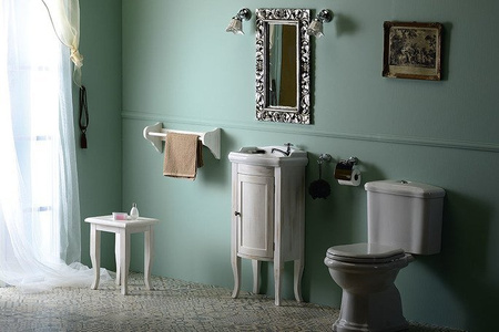 RETRO wieszak na ręczniki, 50x17cm, starobiały