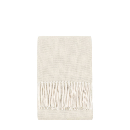 Cassis Herringbone Throw Ecru 1300x1700mm