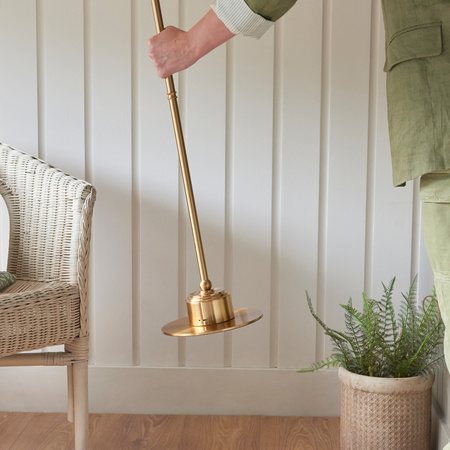 Burley Rechargeable Floor Lamp Base Aged Brass
