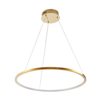 Lampa wisząca CIRCLE SLIM 60 cm - LED, ring złoty