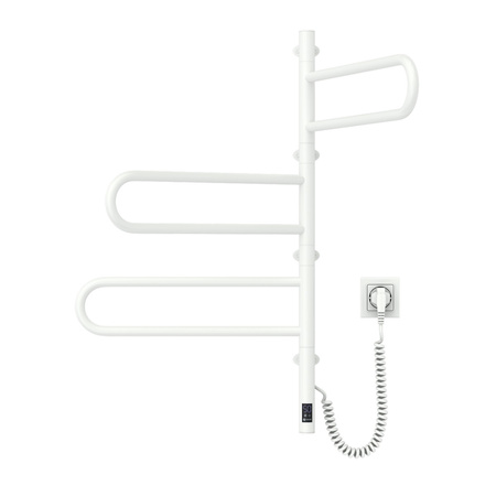 Elektryczny grzejnik łazienkowy NAVIN Fouette 480х800 Sensor, biały, timer