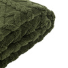 Woodland Cable Knit Throw Forest Green 1300x1700mm