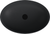 BANERA OVAL umywalka kompozytowa nablatowa, 60x40cm, antracyt mat