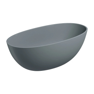SHELL M+ wanna wolnostojąca, 148 x 75 cm, ash grey mat