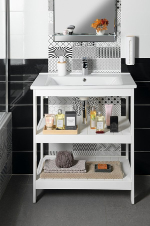 ETIDE szafka umywalkowa 71,5x86x44 cm, biały mat