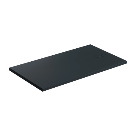 AQUAROCK kompozytowy brodzik prysznicowy antypoślizgowy, 90 x 140 cm, black lava mat