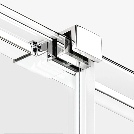 KABINA SMART PROSTOKĄTNA PRZYŚCIENNA  110x90x200 CZYSTE 8mm ACTIVE SHIELD