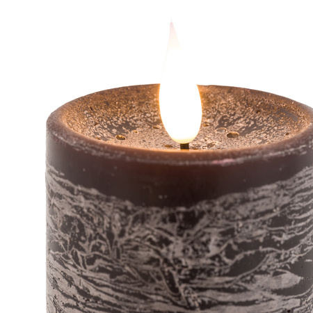 LED 1 Wick Candle Mocha 3pk 70x70x150mm