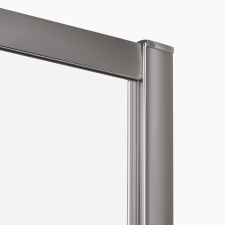 NZ4 Kabina prysznicowa PRIME GUNMETAL BRUSHED 2D kwadratowa 70x70x200 szkło czyste 6mm Active Shield 2.0