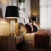 LAMPA NOCNA GLAMOUR CZARNO-MOSIĘŻNA LA BOTTE