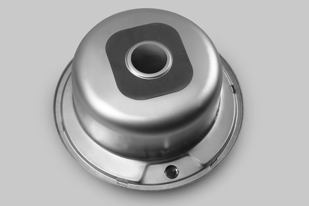 Zlewozmywak do zabudowy ze stali nierdzewnej okrągły 51x18cm