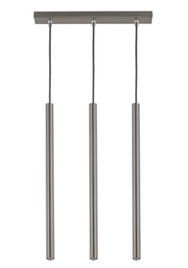 SOPEL 3 PROSTY SREBRNY lampa wisząca