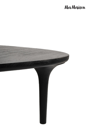 MaMaison stolik kawowy LAMINAR 86 czarny  / drewno