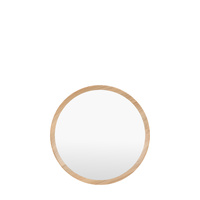Cedar Round Mirror Oak 600x60x600mm