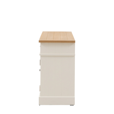 Eton 2 Door/2 Drawer Sideboard White1400x450x800mm