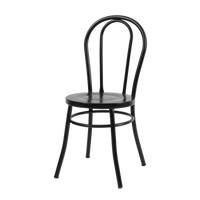 Krzesło CAFE czarne w stylu secesyjnym