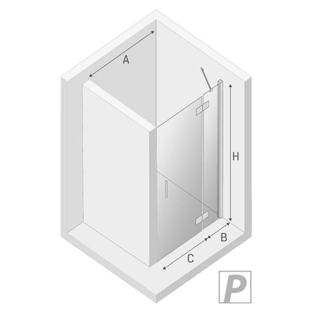 DRZWI WNĘKOWE NEW RENOMA P 90x195 CZYSTE 6mm ACTIVE SHIELD