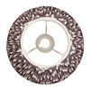 Abażur Zigzag – Pearl Grey, 25 × 25 × 18,5 cm