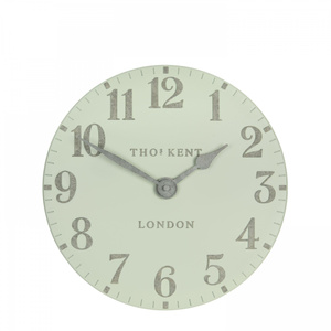 Arabic Wall Clock Pearl Green 12in