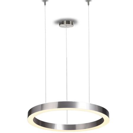Lampa wisząca CIRCLE 100 cm - LED, ring nikiel szczotkowany