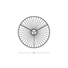 WALL LIGHT 1xE27 MAX 20W METAL - NATURAL RATTAN